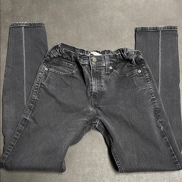Altered Distressed Levi’s Black Jeans - Picture 1 of 9